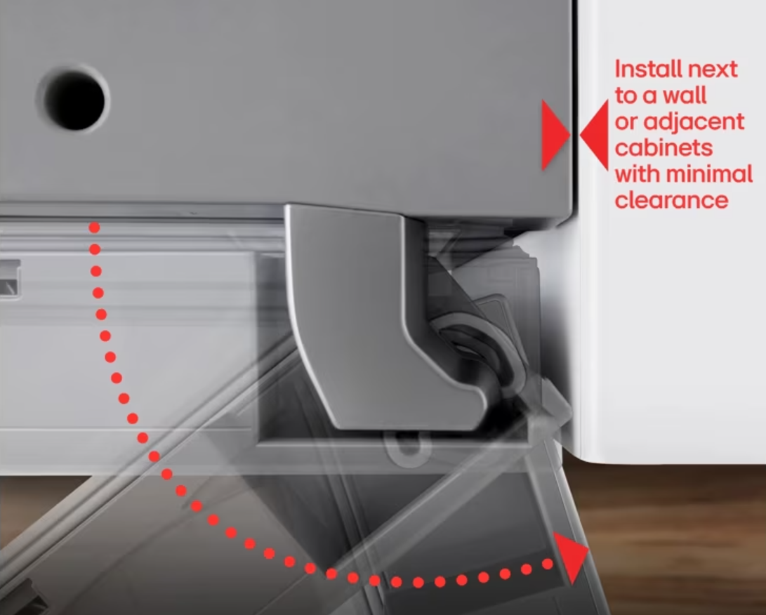 lg zero clearance hinge fridge appliance
